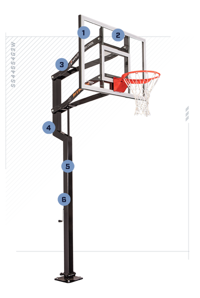 Goalsetter Contender In-Ground Basketball Goal